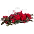 thumbnail image 1 of Candelabro navideño artificial con hortensias casi natural, 1 of 6