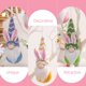 thumbnail image 2 of unbranded 4Ud Adorno Colgante Gnome De Pascua Con Elementos Festivos En Tela Para, 2 of 8