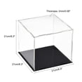 thumbnail image 2 of Caja de exhibición de acrílico Uxcell, protección contra el polvo, cubo de exhibición para coleccionables 7.9x7.9x7.9 pulgadas, 2 of 6