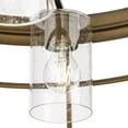 thumbnail image 5 of Burgess Collection Four-Light Aged Bronze Modern Farmhouse Chandelier, 5 of 12