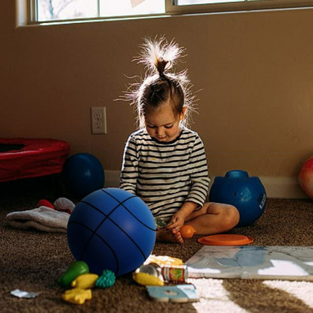 Ballon de basket-ball silencieux en mousse légère et silencieuse, balle d' entraînement en mousse haute densité non revêtue pour activités d'intérieur pour enfants