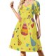 thumbnail image 3 of Vestido de manga corta con helado de fresa, ropa elegante para mujer, vestidos sueltos, vestidos de estilo coreano, vestidos de lujo., 3 of 7