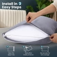 thumbnail image 4 of Juego de 2 protectores de almohada Utopia Bedding King, 51 x 102 cm, color gris, 4 of 8