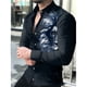 thumbnail image 4 of Camisas florales de moda para hombres, camisas de manga larga con solapa con estampado 3D, gráficos geniales, ropa informal vintage de calle para hombres, tops, 4 of 5