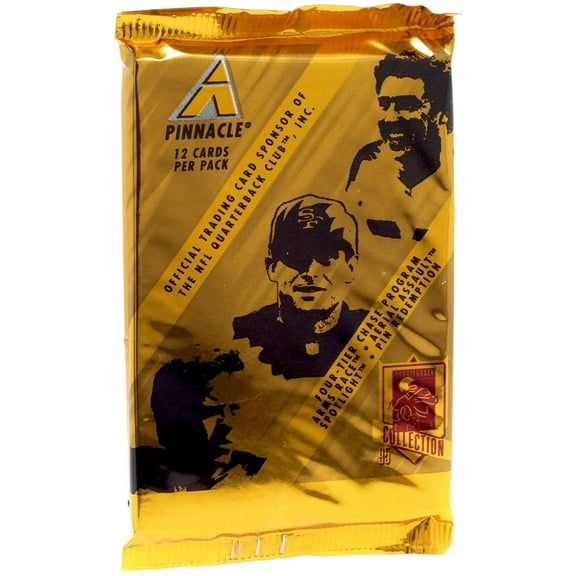 NFL Pinnacle 1995 Quarterback Club Collection Trading Card HOBBY Pack (12 Cards)