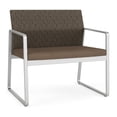 thumbnail image 1 of Chaise Bariatrique d'Attente pour Réception Gansett / Acier Argenté / Brun / Brun, 1 of 5