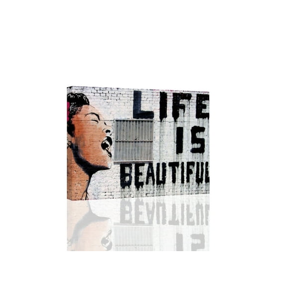 Banksy Life Is Beautiful - CANVAS OR PRINT WALL ART
