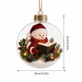thumbnail image 2 of Christmas LED Lighted Glass Ball Ornaments, Clear Hanging Globe with Storybook Scene , Gold Cap Rope Hanger for Xmas Tree Wreath Mantel Holiday Decor Gift, 2 of 8