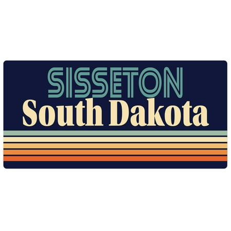 

Sisseton South Dakota 5 x 2.5-Inch Fridge Magnet Retro Design