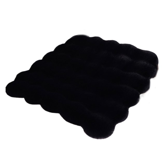 fastboy Plush Car Seat Cushion For Luxurious Driving Experience With Good Anti Slip Effect At Bottom black