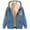 Sky Blue, variant on Sherpa Hoodie Jacket Women Plus Size Graphic Soft Fleece Lined Sweatshirt Winter Fall Warm Zip Up Hoodies Coats