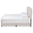thumbnail image 2 of Baxton Studio Morgan King Size Beige Upholstered Panel Bed, 2 of 10