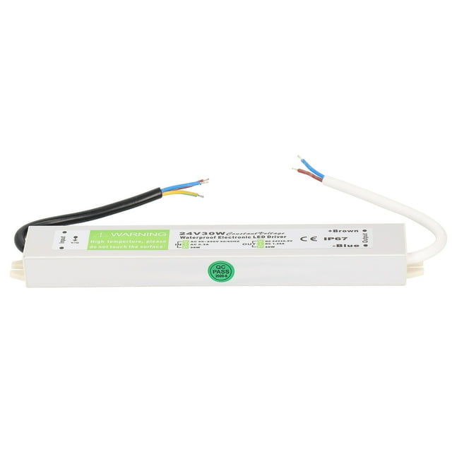 30W Waterproof Power Supply, Ultra-Thin LED Power Supply, High Efficiency High Dielectric Strength for LED Spotlights LED Light Bars DC12V,DC24V