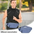 thumbnail image 4 of Usloyux Under $5 Sling bag,Bag for Men Women,Belt Bag with Multiple Zipper Pockets,Sports Waist Bag Pack, Belt Bag for Travel Hiking Running, 4 of 6