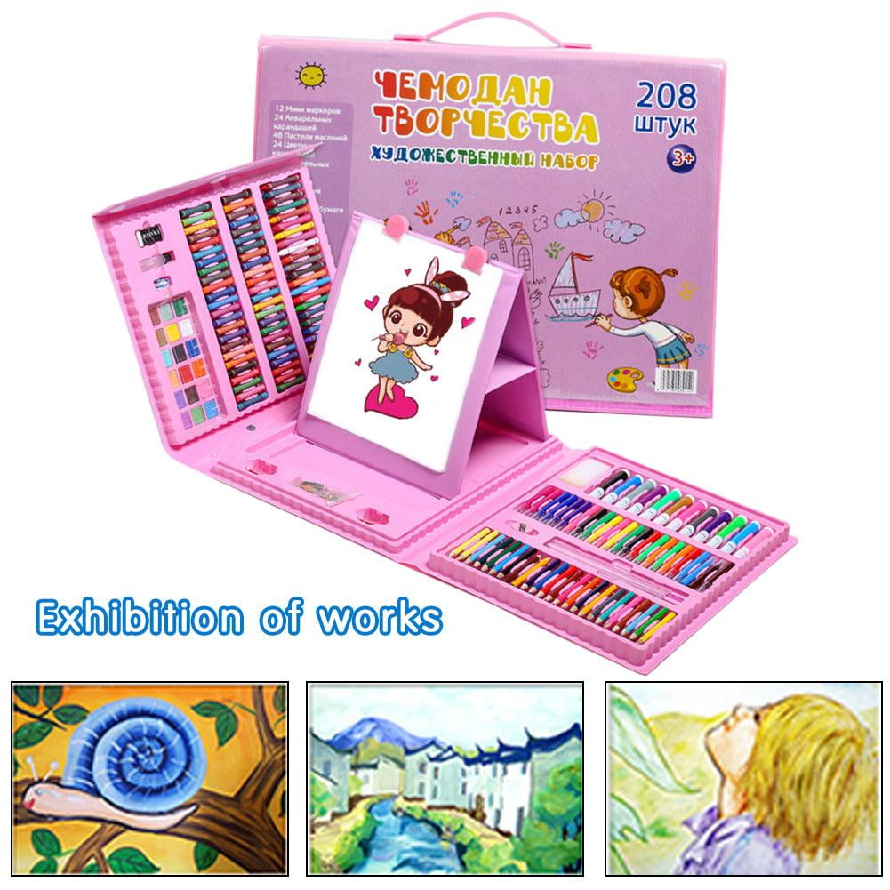 Art Supplies, 208 Pack Drawing Supplies Crayons Set for Girls Boys Beg —  CHIMIYA