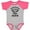 Baseball Heather and Hot Pink, variant on Inktastic Handpicked for Earth by My Nana in Heaven with Angel Wings Boys or Girls Baby Bodysuit