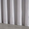 thumbnail image 6 of Chezmoi Collection Royal 4-Piece Jacquard Floral Window Curtain Set, Gray/Silver, 6 of 7