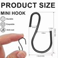 thumbnail image 2 of 120 Pack 1-Inch Mini S-Hooks, Metal Decorative Hooks for Hanging and Organizing, 2 of 5