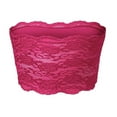 thumbnail image 3 of FUNUONY Tube Tops for Women with Built In Bra Strapless Bras for Women Ladies Seamless Top Lace Beauty Back Chest Wrapping Underwear Hot Pink Xl, 3 of 4