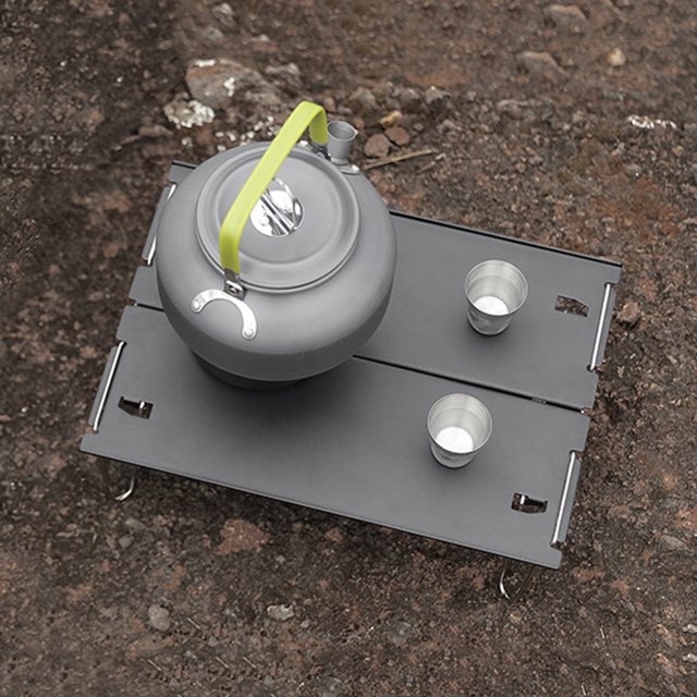 Mesa Plegable Parrilla de barbacoa de aleación de aluminio para acampar al aire libre Picnic cocinar Mini herramientas de escritorio Likrtyny Para Estrenar