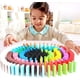 thumbnail image 3 of Juego de 120 bloques de dominó de madera de colores, juego educativo para niños, juego de carreras de dominó., 3 of 6