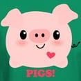 thumbnail image 3 of CafePress - Kawaii I Love Pigs Dark T Shirt - Men's Classic Graphic Cotton T-Shirt, 3 of 4