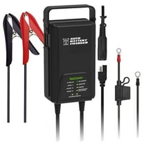 BoltPower Auto Car Battery Charger Automatic Trickle Full Charge Maintainer 3.8A 12V Portable Smart Rapid High Efficiency for Truck, RV, SUV, ATV, Club Cart, Lawnmower, Snowmobile, Motorcycle