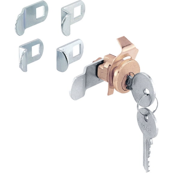 1 Pc, Prime-Line Brass Plated Steel Counter Clockwise Mailbox Lock