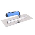 thumbnail image 1 of Notch Plastering Trowel, Versatile Easy To Clean 4mm Square Notch Trowel Troweling Smoothing Polishing Rustproof  for Cement Concrete Masonry Tile Installation, 1 of 7