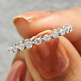 thumbnail image 2 of 2CT Round Cut Lab Created Diamond Full Eternity Band Ring 14K White Gold Plated, 2 of 2
