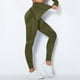 thumbnail image 4 of Pantalones de yoga de cintura alta con aberturas para mujer: leggings sin costuras que realzan las caderas, ropa deportiva elástica, tallas XS-L, 4 of 6