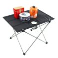 thumbnail image 2 of Table Pliante Portable avec Trou pour Gobelet, Table de Camping Ultralégère et Compacte avec Sac de Transport pour Extérieur, Pêche et Randonnée, 2 of 5