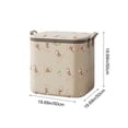 thumbnail image 3 of Bolsa De Almacenamiento De Tela Bolsa de almacenamiento de tela color caqui con asas reforzadas, bolsa de embalaje extragrande para ropa y edredones, cremallera doble reforzada (1 pieza). Rkxzt, 3 of 9