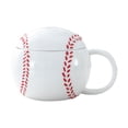 thumbnail image 1 of Taza de café de cerámica, taza de fútbol, ​​taza de té, regalos para entrenadores, fanáticos, jugadores, divertidos y populares. Béisbol, 1 of 9