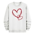thumbnail image 5 of PNTUTB Men's Fashion Valentine's Day Print Classic Crew Neck Long Sleeve Casual Loose Comfort Pullover Sweatshirts, 5 of 6