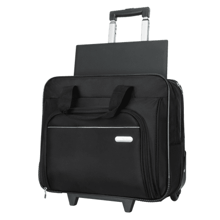 Targus - Metro Rolling Laptop Case for 15.4" Laptop - Black