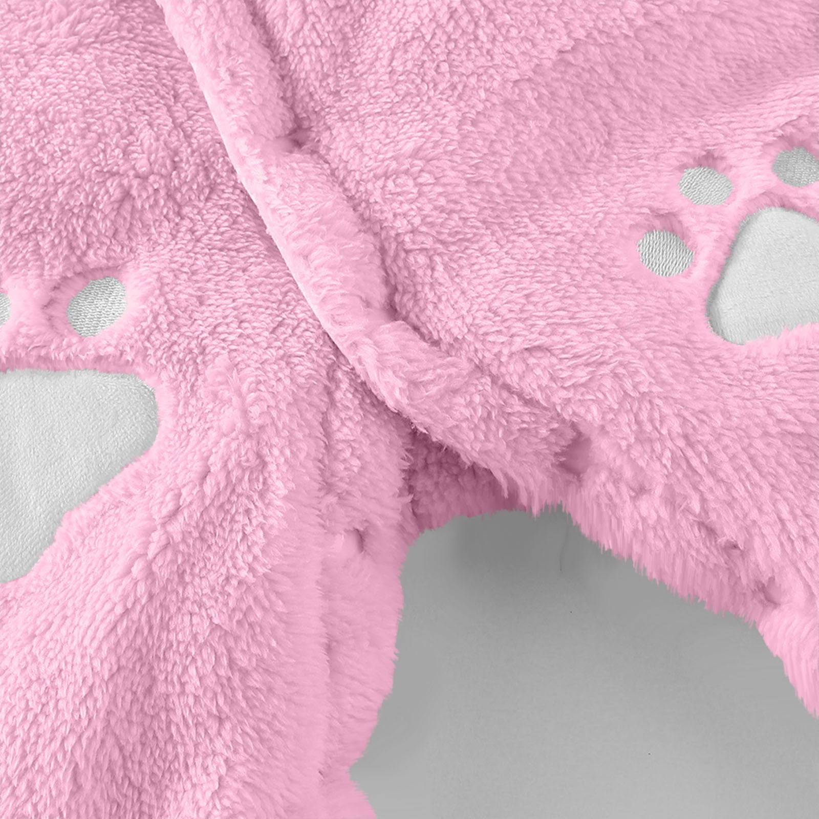 FAIOROI Pink Kids Girl Bear Onesie Winter - Warm Footed Kids Jumpsuit with Quilted Lining, Front Zipper & Plush Ears, Fall Daily Wear/Photo Outfit for 0-12M,Size 3 Months