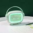 thumbnail image 5 of Reloj despertador digital para niños Simulador de amanecer, Reloj despertador LED Time Angel para dormitorio con luz de despertador y luz nocturna Cama recargable alimentada por red (verde menta) JAMW Sencillez, 5 of 5