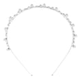 thumbnail image 1 of FELTECHELECTR Diadema de novia para niña, hoja, perla, cristal, diamante, banda de boda, tiara de graduación, 1 of 6