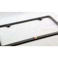 thumbnail image 2 of German Flag metal Emblem Stainless Steel License Plate Frame 2 hole (12"x6", Black/Slim), 2 of 3