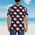 thumbnail image 5 of Cauagu Cowboy Hat Print Hawaiian Shirt for Men,Casual Short Sleeve Button Down Shirts Summer Beach Men's Regular-Fit Short-Sleeve Print Shirt -Medium, 5 of 6