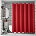thumbnail image 4 of Plastic Shower Curtain 71x71 Inch, Waterproof Flexible Lightweight Bathroom Curtain Liner for Home Hotel, Wipe Clean PE Vinyl Shower Stall Curtain, Standard Size Bath Curtain with Grommets, 4 of 6