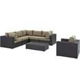 thumbnail image 2 of Ergode Convene 7 Piece Outdoor Patio Sectional Set - Espresso Mocha, 2 of 5