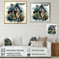 thumbnail image 4 of Designart "Sheltie Haven Cottage" Animals Framed Wall Art Decor - Modern Brown Dog Entryway Framed Wall Art, 4 of 6