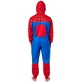 thumbnail image 6 of Marvel Classic Spider-Man Superhero Adult Hooded Union Suit Costume Pajama For Men and Women, 6 of 8