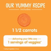 Happy Baby Organics Clearly Crafted, Stage 1, Carrots Organic Baby Food, 4 oz. Jar (6 count)