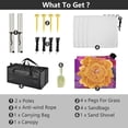 thumbnail image 5 of Portable Beach Tent Sun Shelter With Ground Pegs Water And Wind Resistant Sun Shade Canopy Angle Adjustable Floral Patterns, 5 of 7