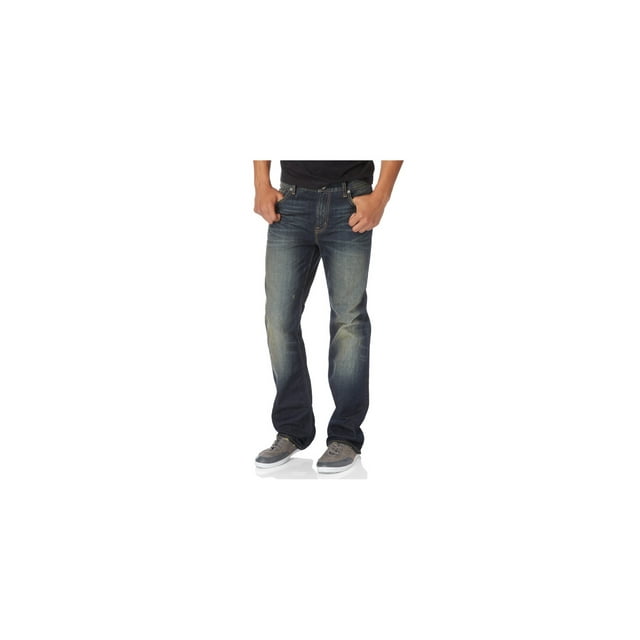 Aeropostale - Vaqueros ajustados para hombre, azul, 27 W x 28 L Aeropostale Corte de bota