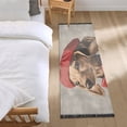 thumbnail image 3 of Yayeee Runner Rug for Bedroom 2'x6' Machine Washable Hallway Non Slip Mat, Gray Dog Artist, 3 of 8