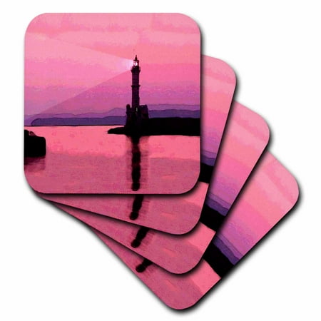 

Light House set of 4 Coasters - Soft cst-238-1